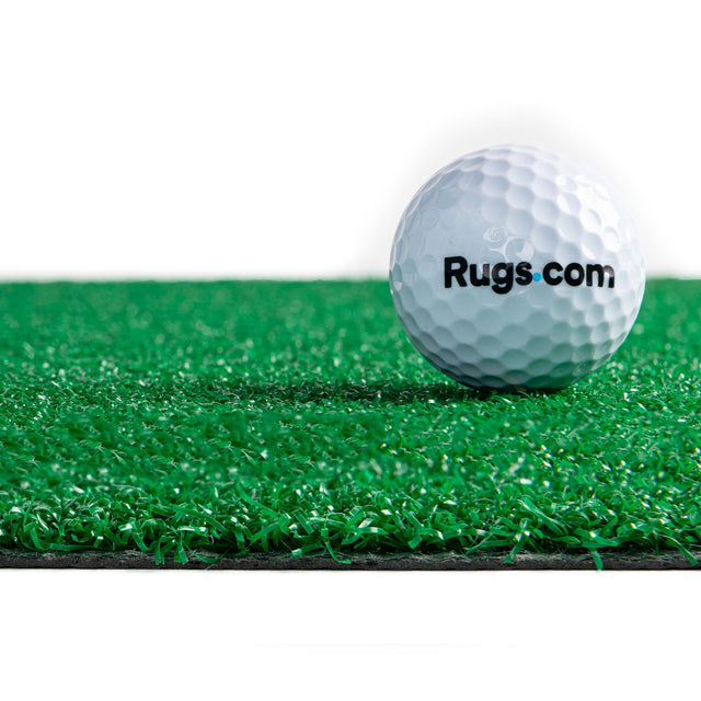 Green 1' 8 x 9' 10 Golf Runner Rug Putting Green Grass Carpet Mat With 3 Golf Balls Included for Sale at Rug Engine
