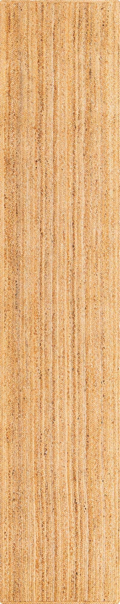 Natural 2' 7 x 13' Braided Jute Luxe Runner Area Rug 100% Jute Hand Braided Luxury Natural Eco-Friendly Boho Style Carpet for Living Rooms Dining Office Space Dorms for Sale at Rug Engine