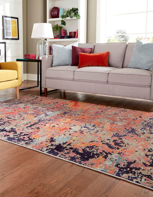 Multicolor 2' 2 x 3' Vivid Rectangle Area Rug Colorful Modern Unique Indoor Easy Clean Durable Carpet Mat for Home Interior Design & Decor for Sale at Rug Engine