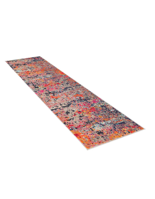 Multicolor 2' x 6' Vivid Runner Area Rug Colorful Modern Unique Indoor Easy Clean Durable Carpet Mat for Home Interior Design & Decor for Sale at Rug Engine