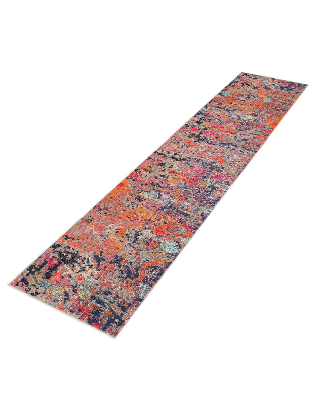 Multicolor 2' x 8' Vivid Runner Area Rug Colorful Modern Unique Indoor Easy Clean Durable Carpet Mat for Home Interior Design & Decor for Sale at Rug Engine