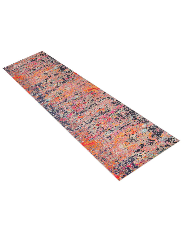 Multicolor 2' 7 x 12' Vivid Runner Area Rug Colorful Modern Unique Indoor Easy Clean Durable Carpet Mat for Home Interior Design & Decor for Sale at Rug Engine