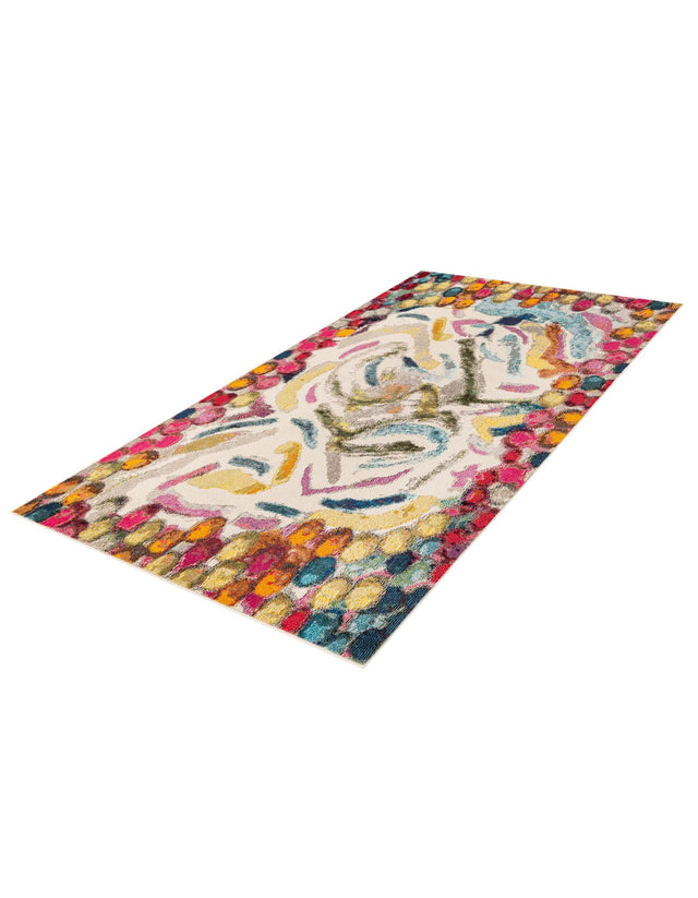 Multicolor 5' 3 x 8' Vivid Rectangle Area Rug Colorful Modern Unique Indoor Easy Clean Durable Carpet Mat for Home Interior Design & Decor for Sale at Rug Engine