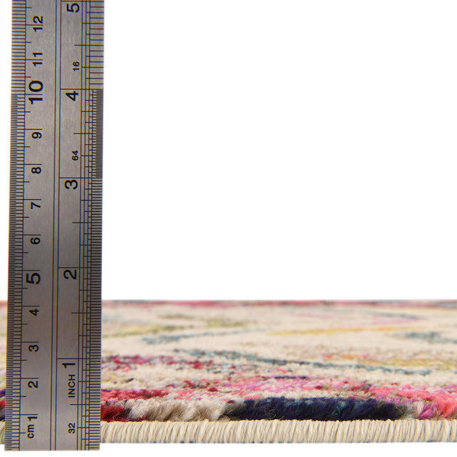 Multicolor 7' 10 x 7' 10 Vivid Octagon Area Rug Colorful Modern Unique Indoor Easy Clean Durable Carpet Mat for Home Interior Design & Decor for Sale at Rug Engine