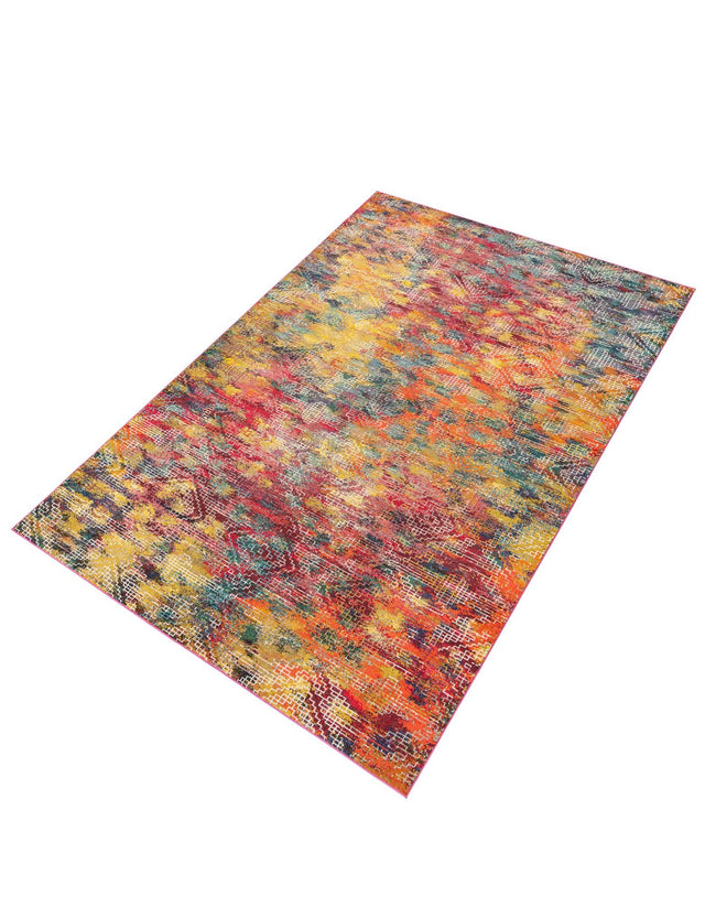 Multicolor 9' 10 x 14' Vivid Rectangle Area Rug Colorful Modern Unique Indoor Easy Clean Durable Carpet Mat for Home Interior Design & Decor for Sale at Rug Engine
