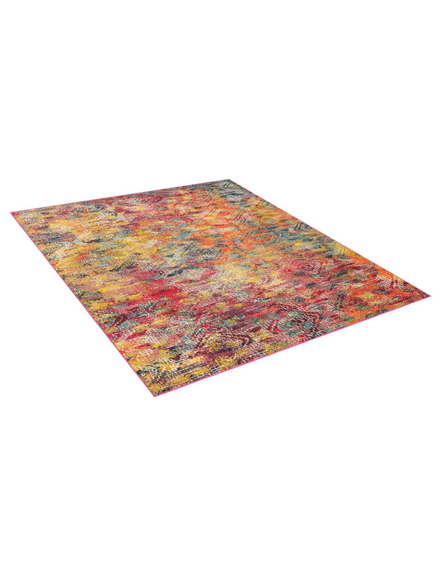 Multicolor 7' 10 x 7' 10 Vivid Square Area Rug Colorful Modern Unique Indoor Easy Clean Durable Carpet Mat for Home Interior Design & Decor for Sale at Rug Engine