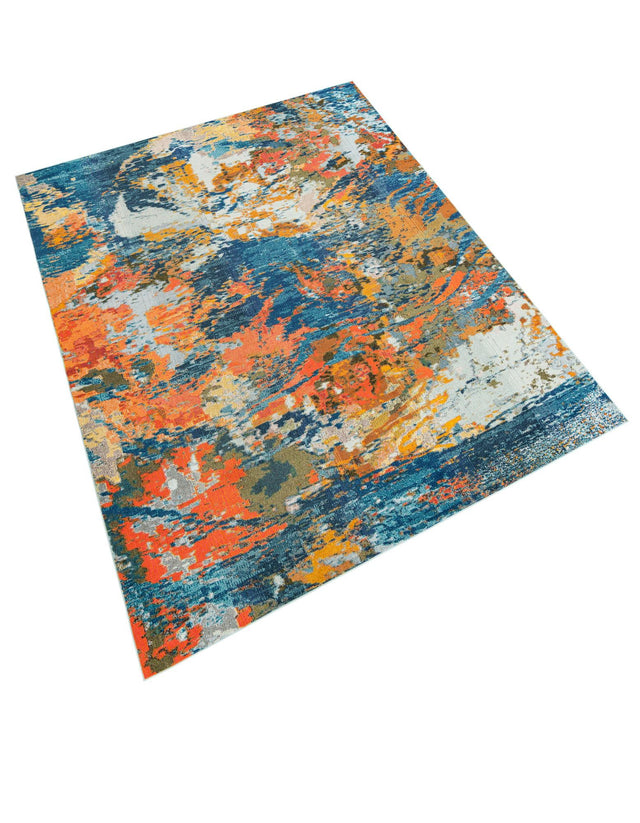 Multicolor 9' 10 x 14' Vivid Rectangle Area Rug Colorful Modern Unique Indoor Easy Clean Durable Carpet Mat for Home Interior Design & Decor for Sale at Rug Engine