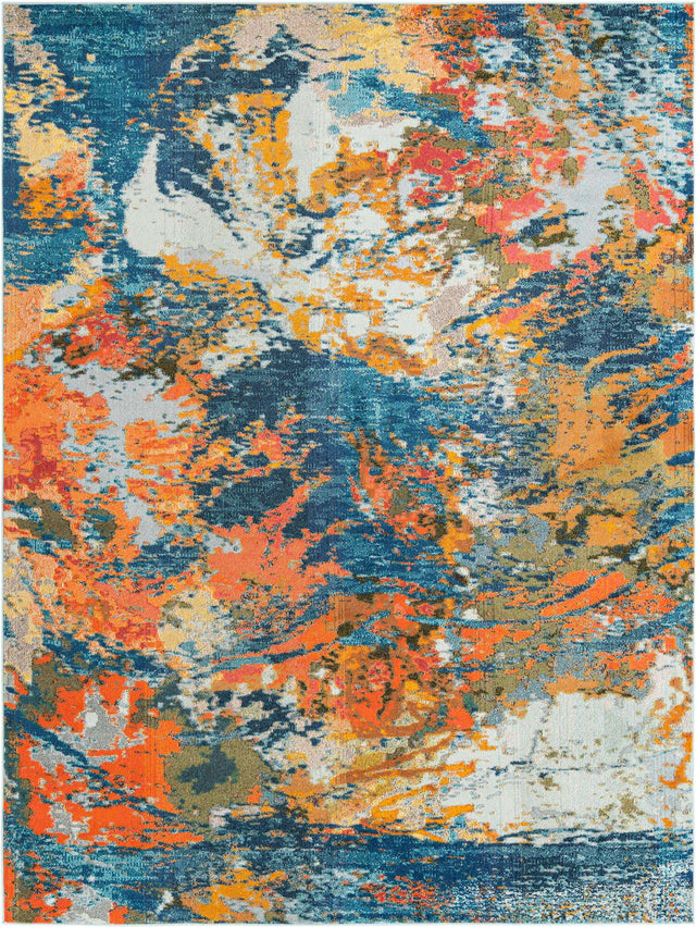 Multicolor 9' x 12' Vivid Rectangle Area Rug Colorful Modern Unique Indoor Easy Clean Durable Carpet Mat for Home Interior Design & Decor for Sale at Rug Engine