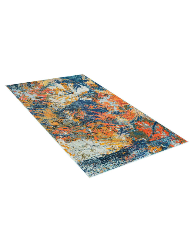 Multicolor 4' x 6' Vivid Rectangle Area Rug Colorful Modern Unique Indoor Easy Clean Durable Carpet Mat for Home Interior Design & Decor for Sale at Rug Engine