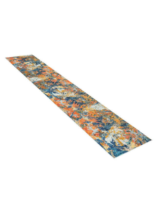 Multicolor 2' 7 x 12' Vivid Runner Area Rug Colorful Modern Unique Indoor Easy Clean Durable Carpet Mat for Home Interior Design & Decor for Sale at Rug Engine