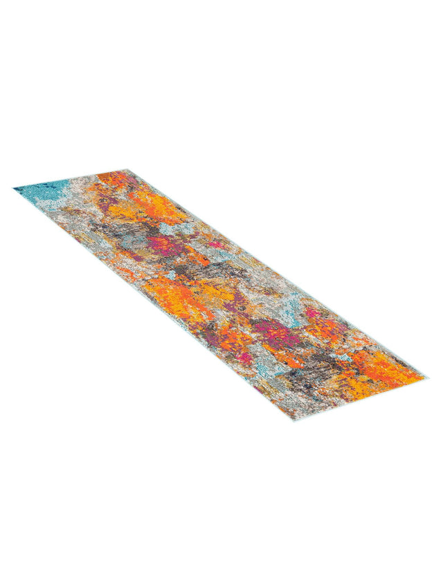 Multicolor 2' x 6' Vivid Runner Area Rug Colorful Modern Unique Indoor Easy Clean Durable Carpet Mat for Home Interior Design & Decor for Sale at Rug Engine