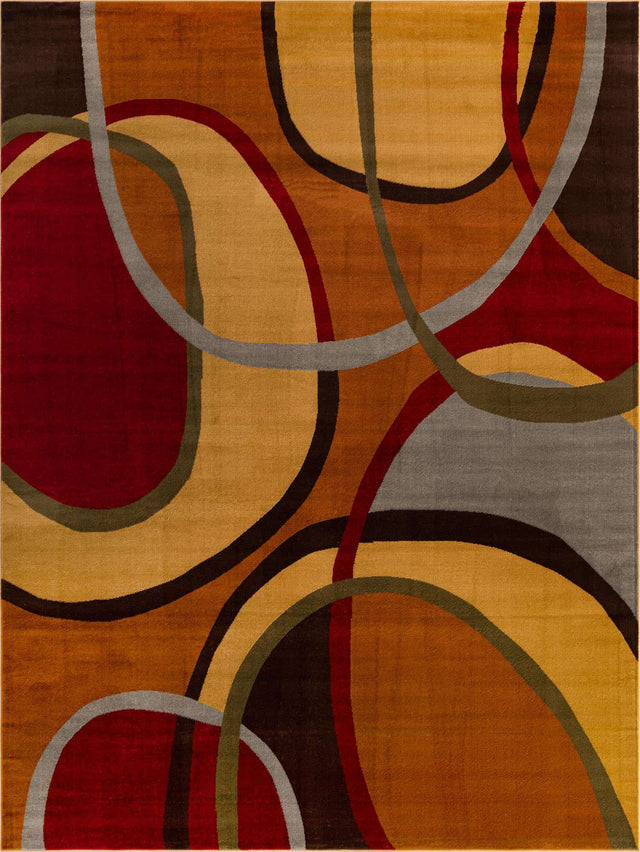 Multicolor 10' x 14' 1 Cafe Rectangle Area Rug 100% Polypropylene With Cotton Backing Modern Abstract Design Carpet for Home Living Room Dining Office Decor for Sale at Rug Engine