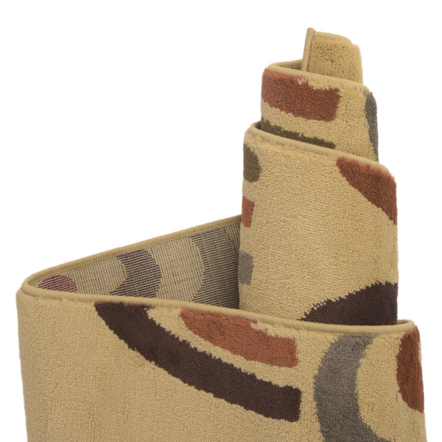 Cream 10' x 14' 1 Cafe Rectangle Area Rug 100% Polypropylene With Cotton Backing Modern Abstract Design Carpet for Home Living Room Dining Office Decor for Sale at Rug Engine