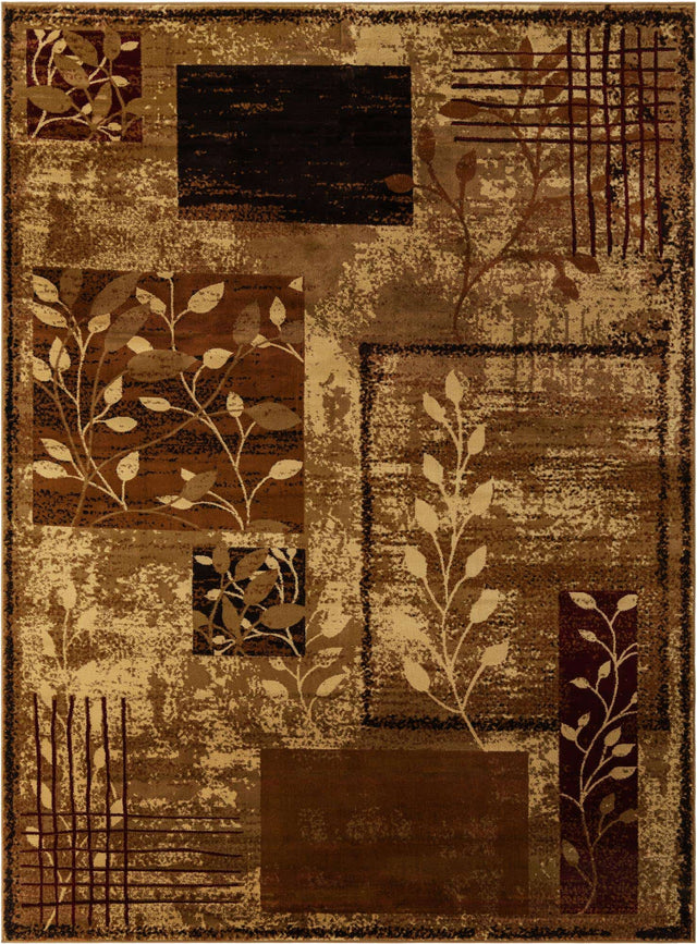 Beige 9' x 12' Cafe Rectangle Area Rug 100% Polypropylene With Cotton Backing Modern Abstract Design Carpet for Home Living Room Dining Office Decor for Sale at Rug Engine