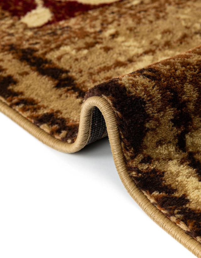 Beige 7' 10 x 10' Cafe Rectangle Area Rug 100% Polypropylene With Cotton Backing Modern Abstract Design Carpet for Home Living Room Dining Office Decor for Sale at Rug Engine