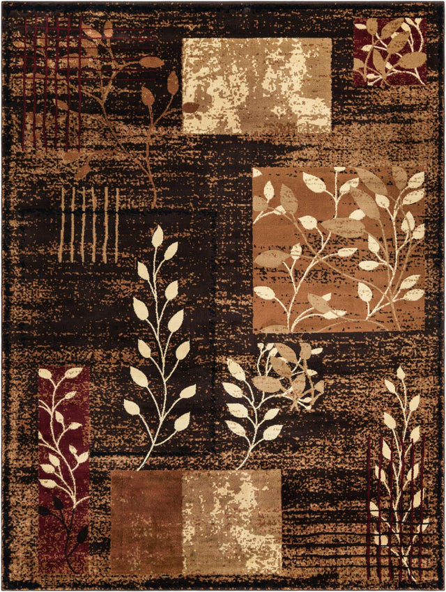 Brown 9' x 12' Cafe Rectangle Area Rug 100% Polypropylene With Cotton Backing Modern Abstract Design Carpet for Home Living Room Dining Office Decor for Sale at Rug Engine