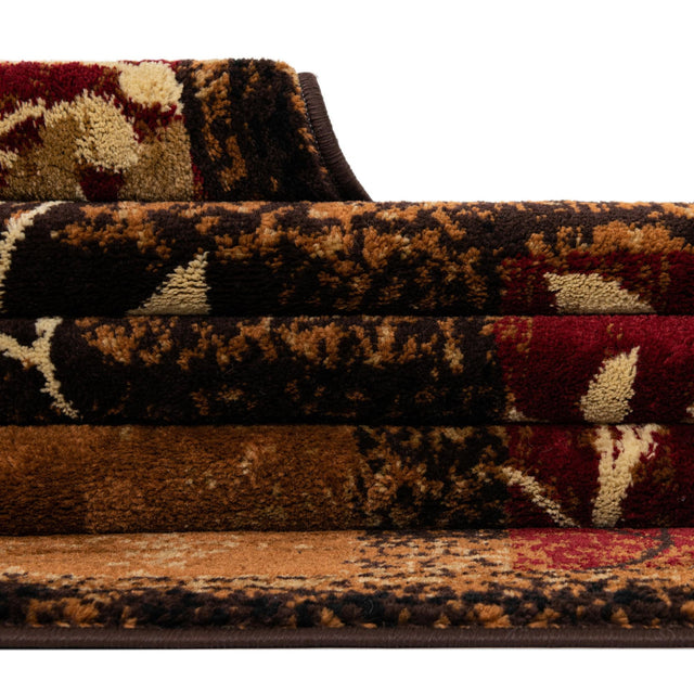 Brown 6' 1 x 9' Cafe Rectangle Area Rug 100% Polypropylene With Cotton Backing Modern Abstract Design Carpet for Home Living Room Dining Office Decor for Sale at Rug Engine