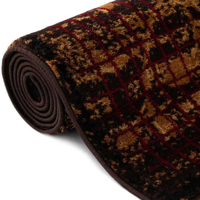 Brown 7' 1 x 7' 1 Cafe Octagon Area Rug 100% Polypropylene With Cotton Backing Modern Abstract Design Carpet for Home Living Room Dining Office Decor for Sale at Rug Engine