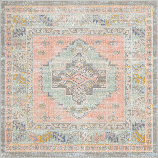 Pink 4' x 4' Whitney Square Area Rug