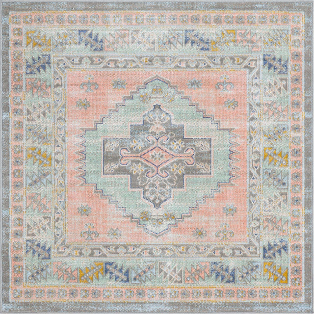 Pink 4' x 4' Whitney Square Area Rug