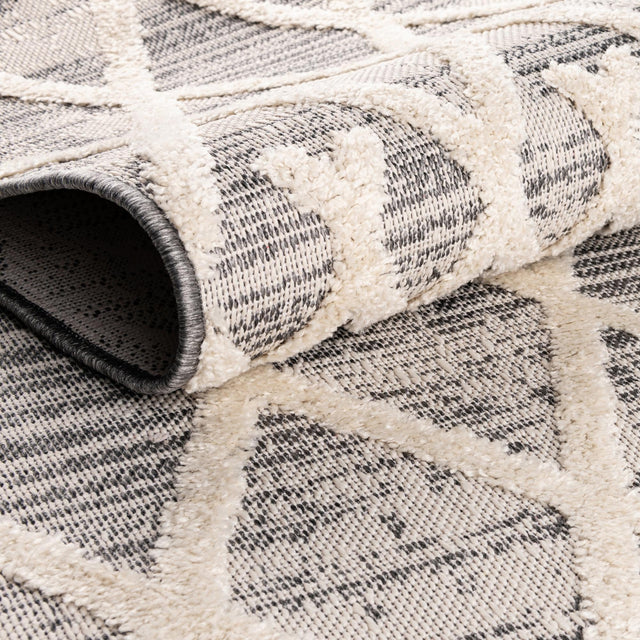 Gray 7' 10 x 10' Arlo Oval Area Rug 100% Polypropylene With Cotton Backing Easy Clean Indoor Living Room Bedroom Dining Office Carpet for Sale at Rug Engine