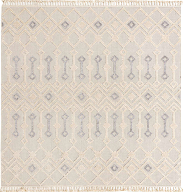 Sandy Beige 9' 10 x 9' 10 Arlo Square Area Rug 100% Polypropylene With Cotton Backing Easy Clean Indoor Living Room Bedroom Dining Office Carpet for Sale at Rug Engine