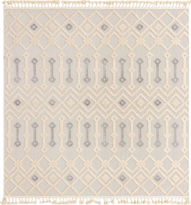 Sandy Beige 7' 10 x 7' 10 Arlo Square Area Rug 100% Polypropylene With Cotton Backing Easy Clean Indoor Living Room Bedroom Dining Office Carpet for Sale at Rug Engine