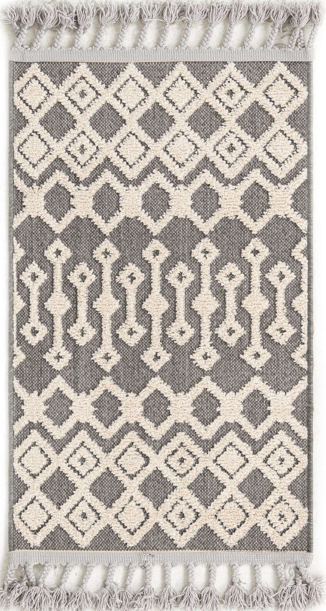 Charcoal 2' x 3' Arlo Rectangle Area Rug 100% Polypropylene With Cotton Backing Easy Clean Indoor Living Room Bedroom Dining Office Carpet for Sale at Rug Engine