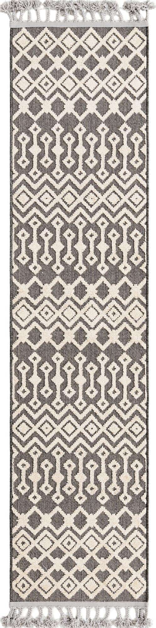Charcoal 2' x 8' Arlo Runner Area Rug 100% Polypropylene With Cotton Backing Easy Clean Indoor Living Room Bedroom Dining Office Carpet for Sale at Rug Engine