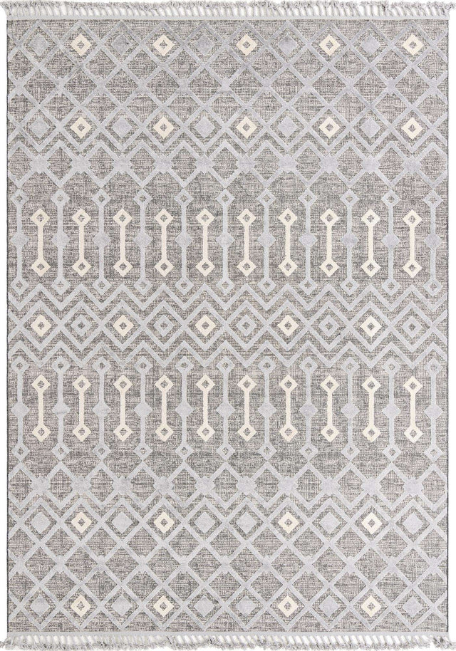Gray 9' x 12' Arlo Rectangle Area Rug 100% Polypropylene With Cotton Backing Easy Clean Indoor Living Room Bedroom Dining Office Carpet for Sale at Rug Engine