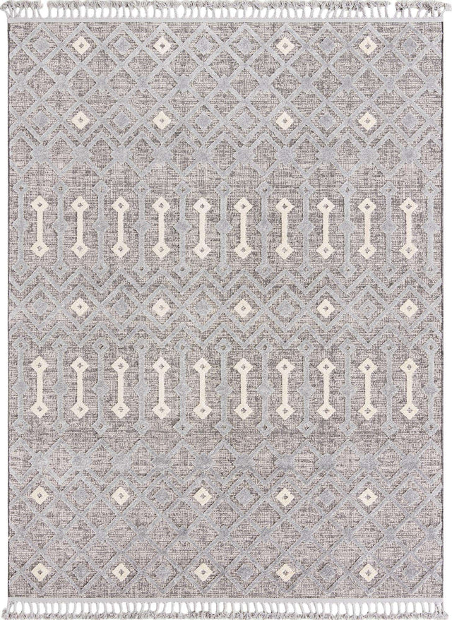 Gray 7' 10 x 10' Arlo Rectangle Area Rug 100% Polypropylene With Cotton Backing Easy Clean Indoor Living Room Bedroom Dining Office Carpet for Sale at Rug Engine