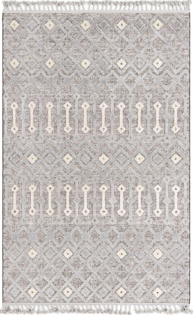 Gray 6' x 9' Arlo Rectangle Area Rug 100% Polypropylene With Cotton Backing Easy Clean Indoor Living Room Bedroom Dining Office Carpet for Sale at Rug Engine