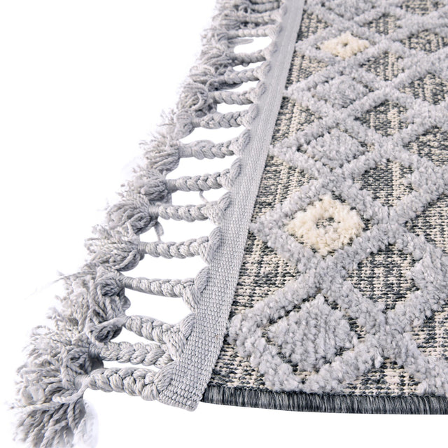 Gray 2' x 8' Arlo Runner Area Rug 100% Polypropylene With Cotton Backing Easy Clean Indoor Living Room Bedroom Dining Office Carpet for Sale at Rug Engine