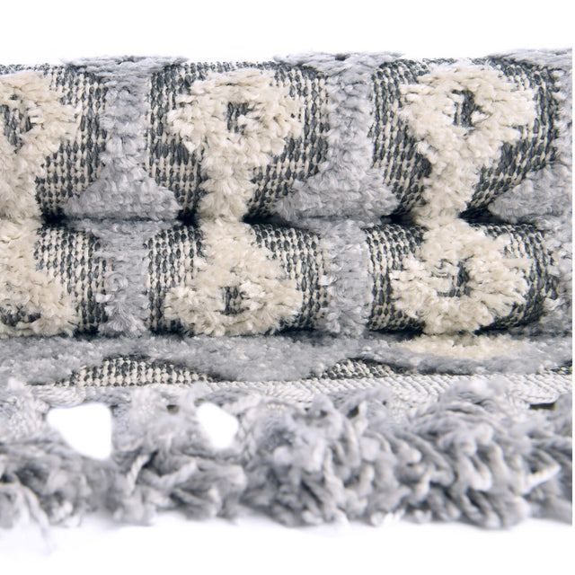 Gray 2' 7 x 12' Arlo Runner Area Rug 100% Polypropylene With Cotton Backing Easy Clean Indoor Living Room Bedroom Dining Office Carpet for Sale at Rug Engine