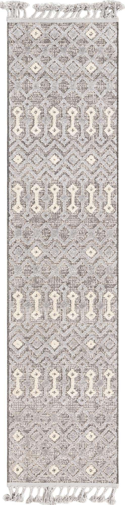 Gray 2' x 8' Arlo Runner Area Rug 100% Polypropylene With Cotton Backing Easy Clean Indoor Living Room Bedroom Dining Office Carpet for Sale at Rug Engine