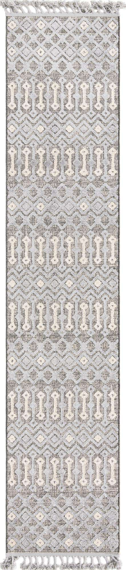 Gray 2' 7 x 12' Arlo Runner Area Rug 100% Polypropylene With Cotton Backing Easy Clean Indoor Living Room Bedroom Dining Office Carpet for Sale at Rug Engine