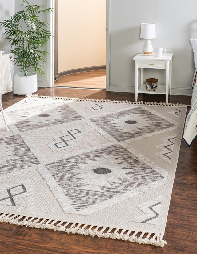 Sandy Beige 9' 10 x 9' 10 Arlo Square Area Rug 100% Polypropylene With Cotton Backing Easy Clean Indoor Living Room Bedroom Dining Office Carpet for Sale at Rug Engine