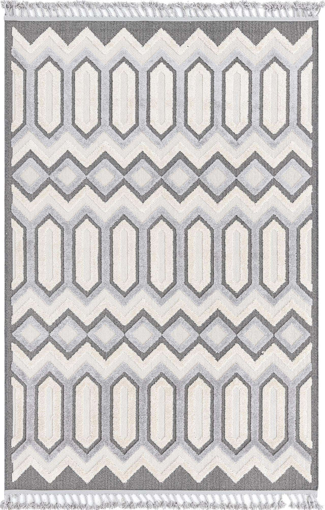 Charcoal 6' x 9' Arlo Rectangle Area Rug 100% Polypropylene With Cotton Backing Easy Clean Indoor Living Room Bedroom Dining Office Carpet for Sale at Rug Engine