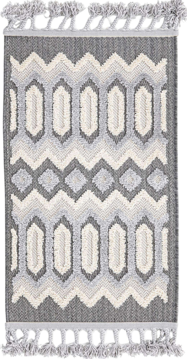 Charcoal 2' x 3' Arlo Rectangle Area Rug 100% Polypropylene With Cotton Backing Easy Clean Indoor Living Room Bedroom Dining Office Carpet for Sale at Rug Engine