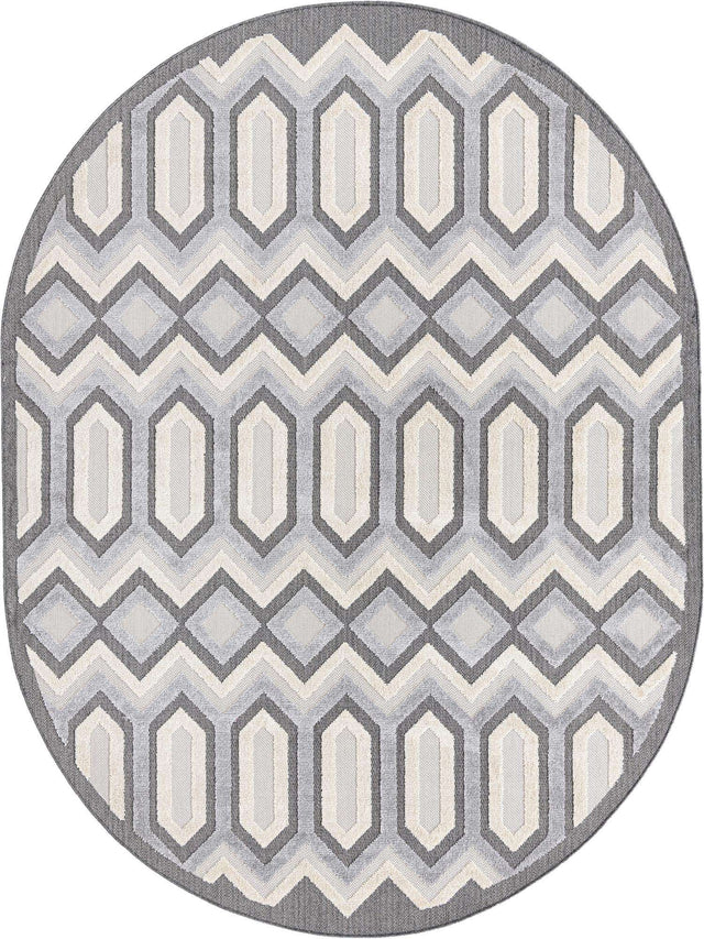 Charcoal 7' 10 x 10' Arlo Oval Area Rug 100% Polypropylene With Cotton Backing Easy Clean Indoor Living Room Bedroom Dining Office Carpet for Sale at Rug Engine