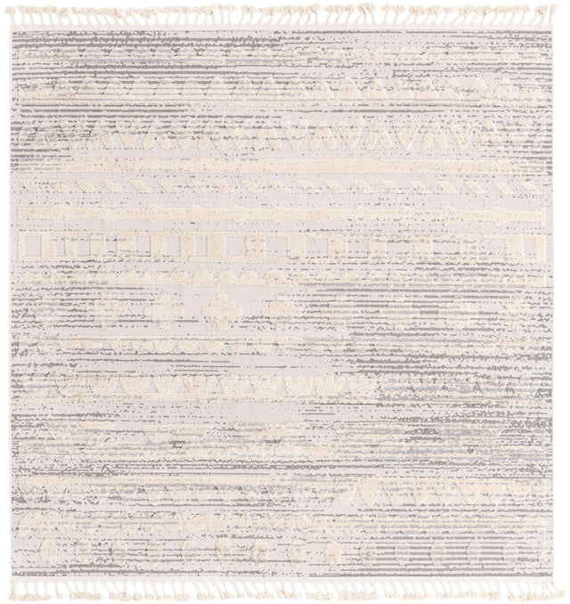 Sandy Beige 8' x 8' Arlo Square Area Rug 100% Polypropylene With Cotton Backing Easy Clean Indoor Living Room Bedroom Dining Office Carpet for Sale at Rug Engine