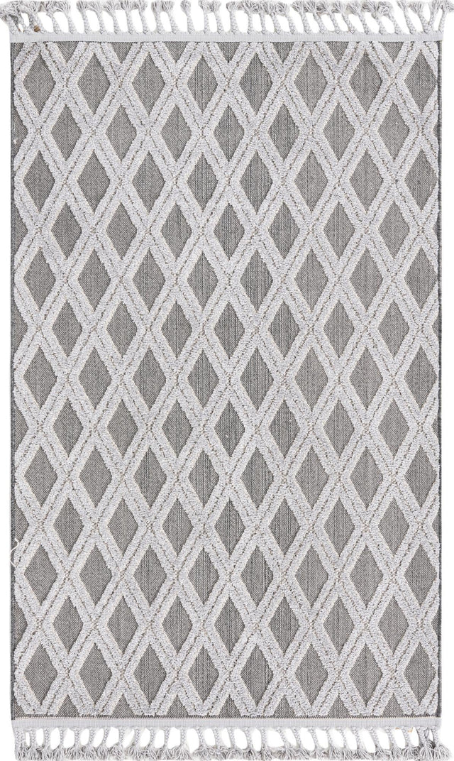 Charcoal 4' x 6' Arlo Rectangle Area Rug 100% Polypropylene With Cotton Backing Easy Clean Indoor Living Room Bedroom Dining Office Carpet for Sale at Rug Engine