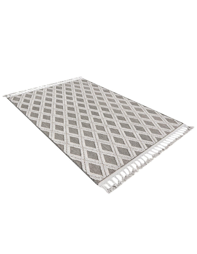 Charcoal 4' x 6' Arlo Rectangle Area Rug 100% Polypropylene With Cotton Backing Easy Clean Indoor Living Room Bedroom Dining Office Carpet for Sale at Rug Engine
