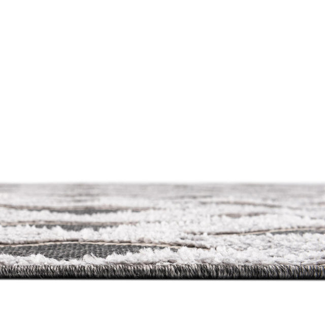 Charcoal 4' x 6' Arlo Oval Area Rug 100% Polypropylene With Cotton Backing Easy Clean Indoor Living Room Bedroom Dining Office Carpet for Sale at Rug Engine