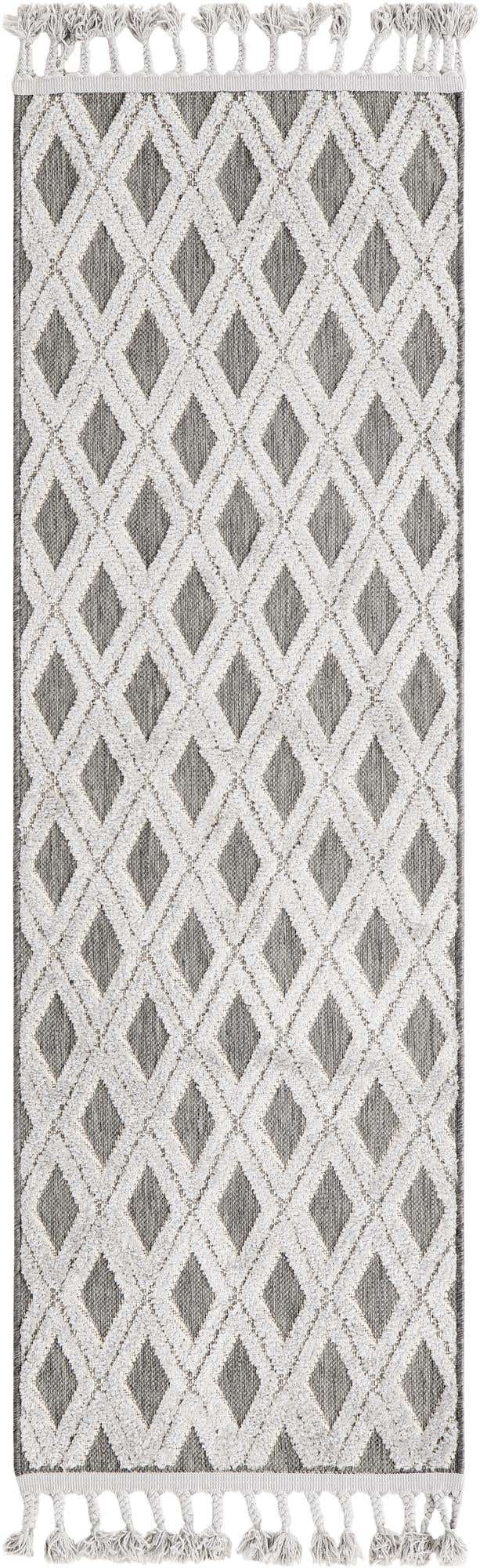 Charcoal 2' x 6' Arlo Runner Area Rug 100% Polypropylene With Cotton Backing Easy Clean Indoor Living Room Bedroom Dining Office Carpet for Sale at Rug Engine