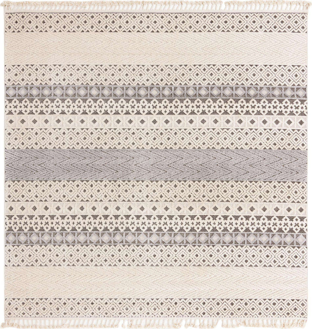 Sandy Beige 9' 10 x 9' 10 Arlo Square Area Rug 100% Polypropylene With Cotton Backing Easy Clean Indoor Living Room Bedroom Dining Office Carpet for Sale at Rug Engine