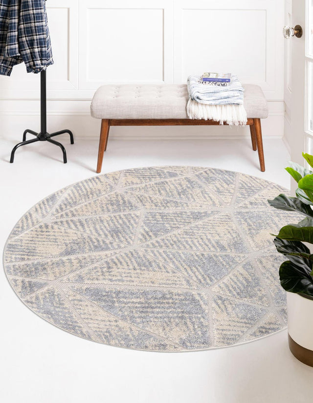 Sandy Beige 7' x 7' Arlo Round Area Rug 100% Polypropylene With Cotton Backing Easy Clean Indoor Living Room Bedroom Dining Office Carpet for Sale at Rug Engine