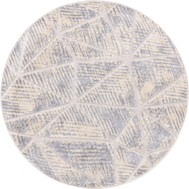 Sandy Beige 5' 3 x 5' 3 Arlo Round Area Rug 100% Polypropylene With Cotton Backing Easy Clean Indoor Living Room Bedroom Dining Office Carpet for Sale at Rug Engine