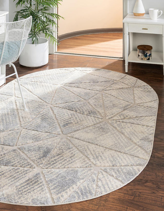Sandy Beige 7' 10 x 10' Arlo Oval Area Rug 100% Polypropylene With Cotton Backing Easy Clean Indoor Living Room Bedroom Dining Office Carpet for Sale at Rug Engine