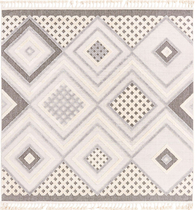 Sandy Beige 7' 10 x 7' 10 Arlo Square Area Rug 100% Polypropylene With Cotton Backing Easy Clean Indoor Living Room Bedroom Dining Office Carpet for Sale at Rug Engine